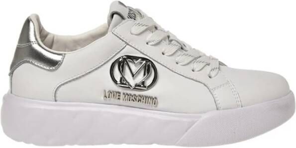 Love Moschino Witte Sneakers voor Dames White Dames