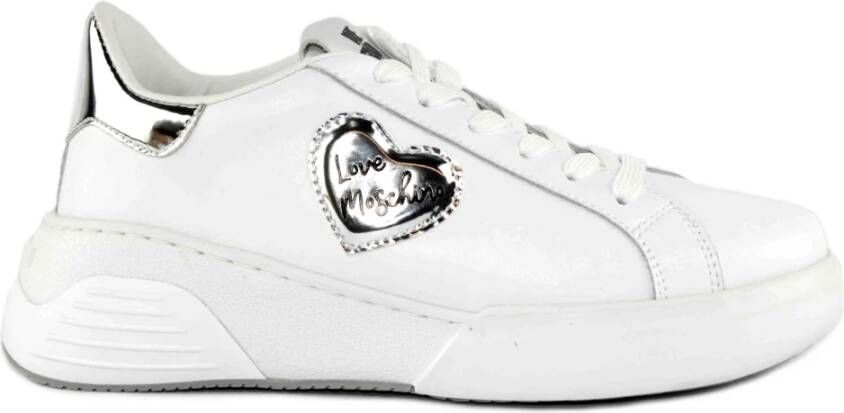 Love Moschino Witte Sneakers White Dames