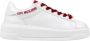 Love Moschino Witte Vetersneakers voor Vrouwen - Thumbnail 1