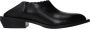 Love Moschino Zwarte leren loafer puntige neus rubberen zool - Thumbnail 1