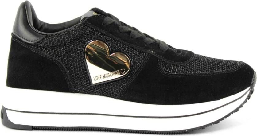 Love Moschino Zwarte Sneakers Black Dames