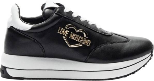 Love Moschino Zwarte Sneakers voor Dames Black Dames