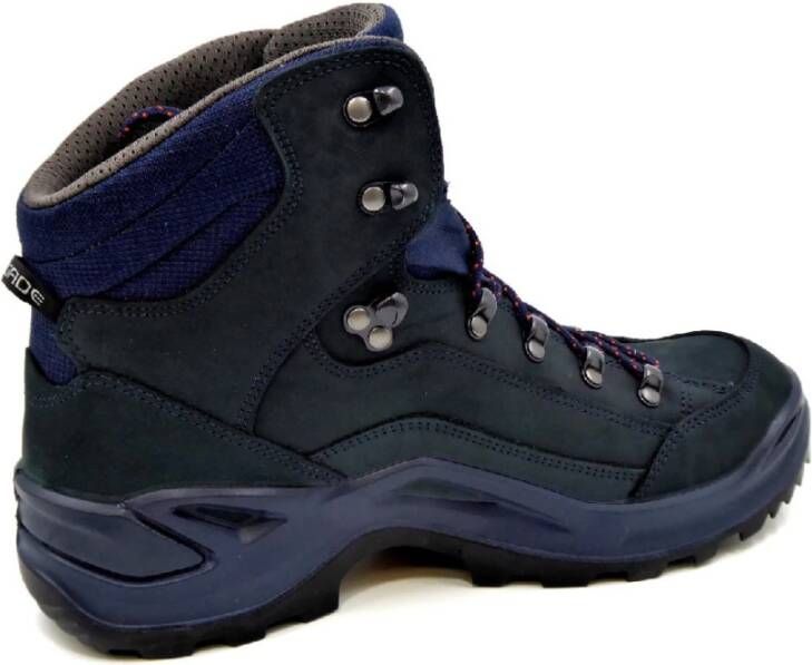 Lowa Renegade GTX Mid leren wandelschoenen donkerblauw oranje - Foto 3