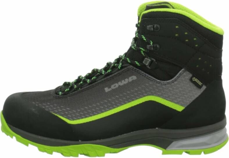 Lowa Casual Veterschoenen voor Heren in Zwart en Limoen