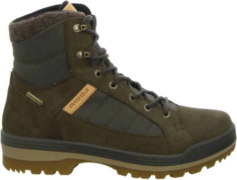 Lowa Olijfkleurige Veterschoenen voor Heren
