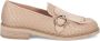 Luca Grossi Beige geweven leren mocassin met franje - Thumbnail 1