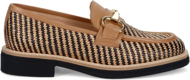 Luca Grossi Handgemaakte Mocassin in Bruin Leer