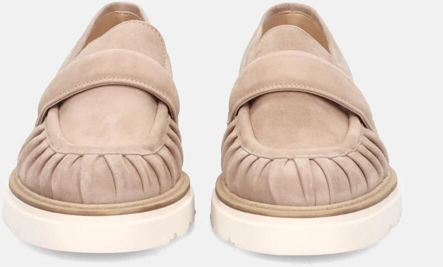 Luca Grossi Beige Suède Mocassin Schoen