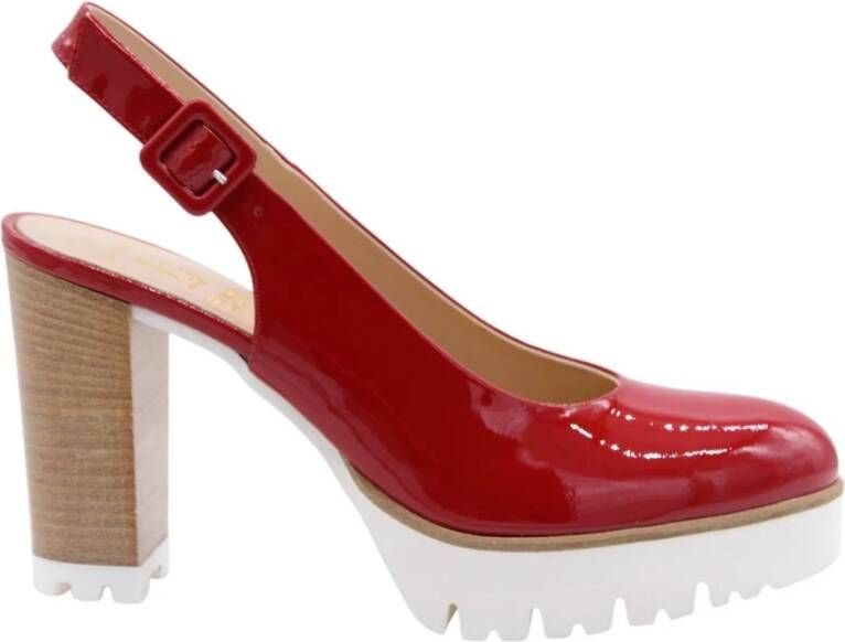 Luca Grossi Slingback Sandalen met Mary Jane Stijl