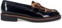 Luca Grossi Zwarte Patentleren Mocassin Schoenen Black Dames - Thumbnail 1
