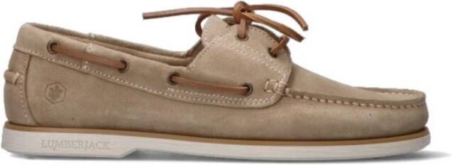 Lumberjack Comfortabele Leren Wandelschoen Beige Heren - Foto 2