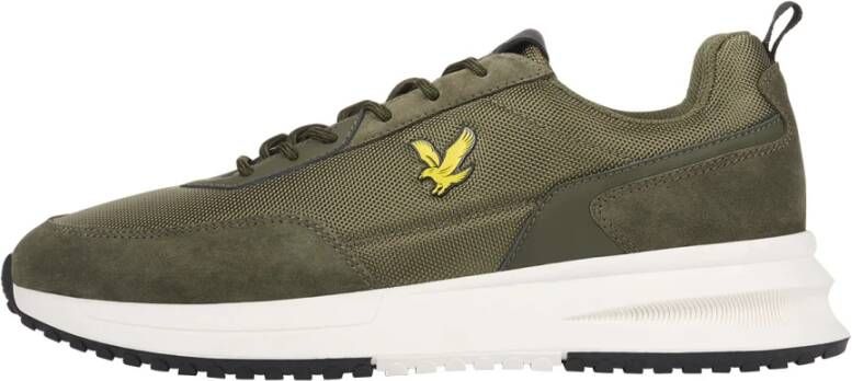 Lyle & Scott Comfortabele Lage Sneakers Green Heren