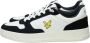 Lyle & Scott Heren Leren Sneakers Wit Marine Zwart Multicolor Heren - Thumbnail 2