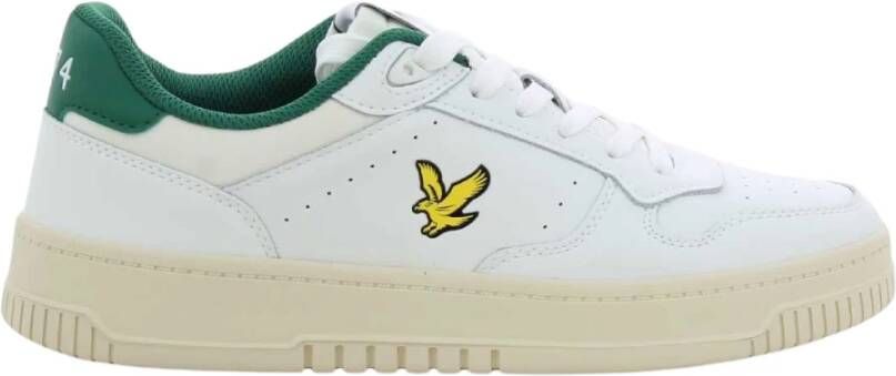 Lyle & Scott Groene Culross Herenschoenen White Heren