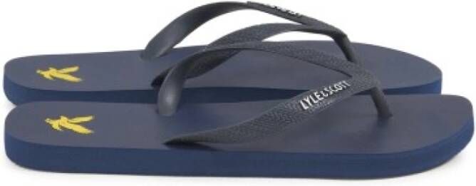 Lyle & Scott Heren PVC Slippers Blue Heren