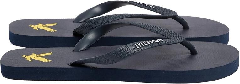 Lyle & Scott Flip Flop Badslippers Slippers flip flops Heren Blauw