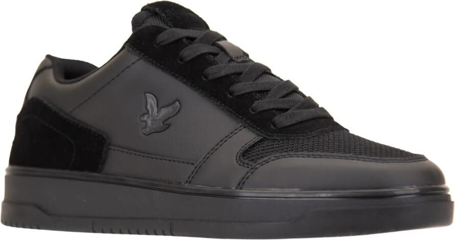 Lyle & Scott Lyle and Scott Sneaker Schoenen Croy Zwart Leer Heren - Foto 3