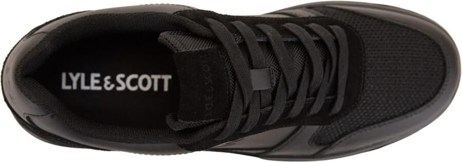 Lyle & Scott Lyle and Scott Sneaker Schoenen Croy Zwart Leer Heren - Foto 5