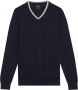 Lyle & Scott Trui met V-hals en contrasterende boorden - Thumbnail 1