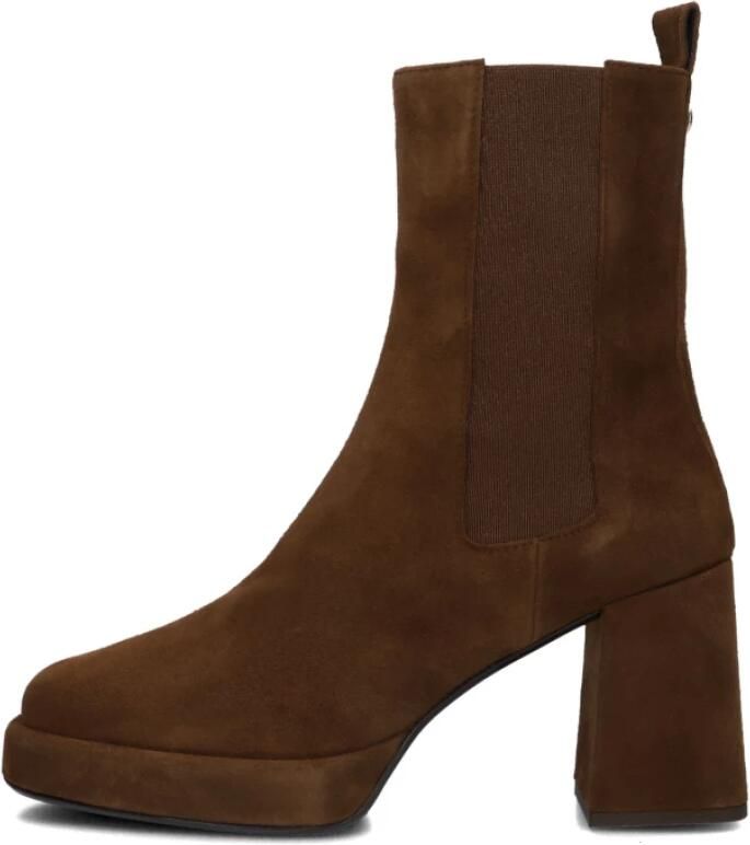 MACE Enkellaarsjes Dames 22i110a Sue Maat: 41 Materiaal: Suède Kleur: Cognac - Foto 2