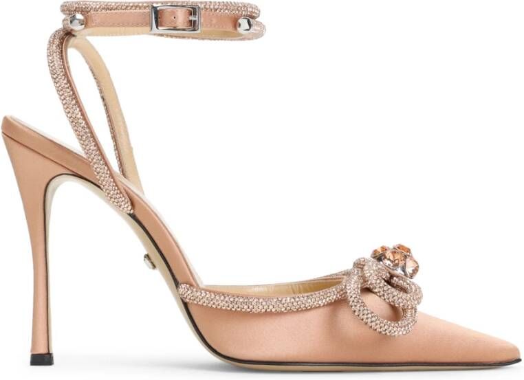 Mach & Mach Bruine Satijnen Pumps voor Vrouwen