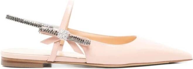 Mach & Mach Crystal Cube Slingback Ballerina`s