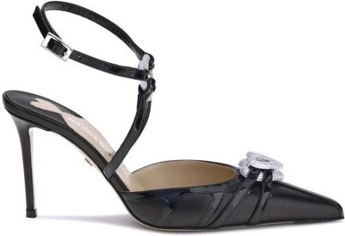 Mach & Mach Dubbele Hart Pumps met Strass Detail