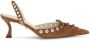 Mach & Mach Gestikte Suède Slingback Pumps met Veters - Thumbnail 1