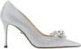 Mach & Mach Dubbele Strik Stiletto Pumps met Glitter Gray Dames - Thumbnail 5
