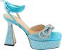 Mach & Mach High Heel Sandals Blue Dames - Thumbnail 1