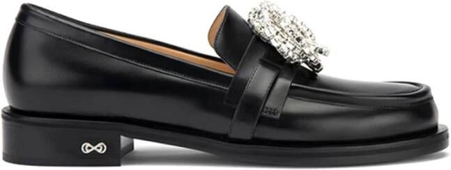 Mach & Mach Zwarte Mocassins voor Vrouwen Black Dames