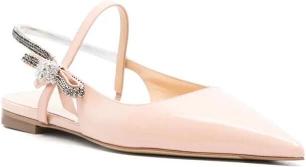 Mach & Mach Crystal Cube Slingback Ballerina`s