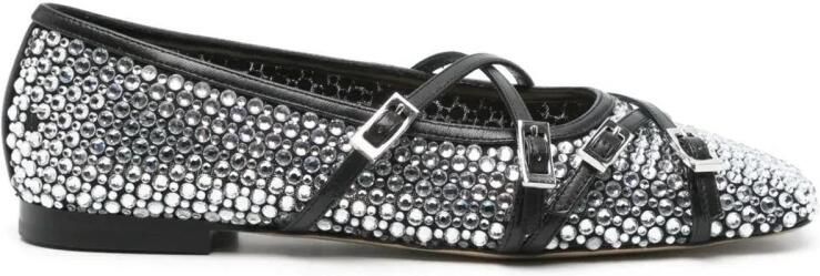 Mach & Mach Crystal Net Ballerina Flats