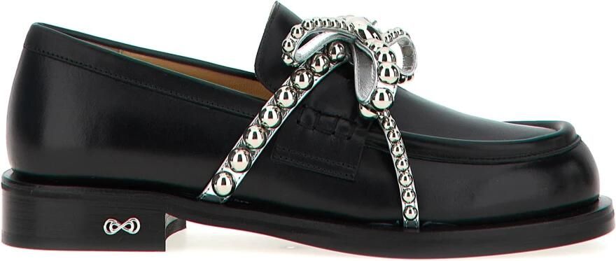 Mach & Mach Crystal Studs Loafers