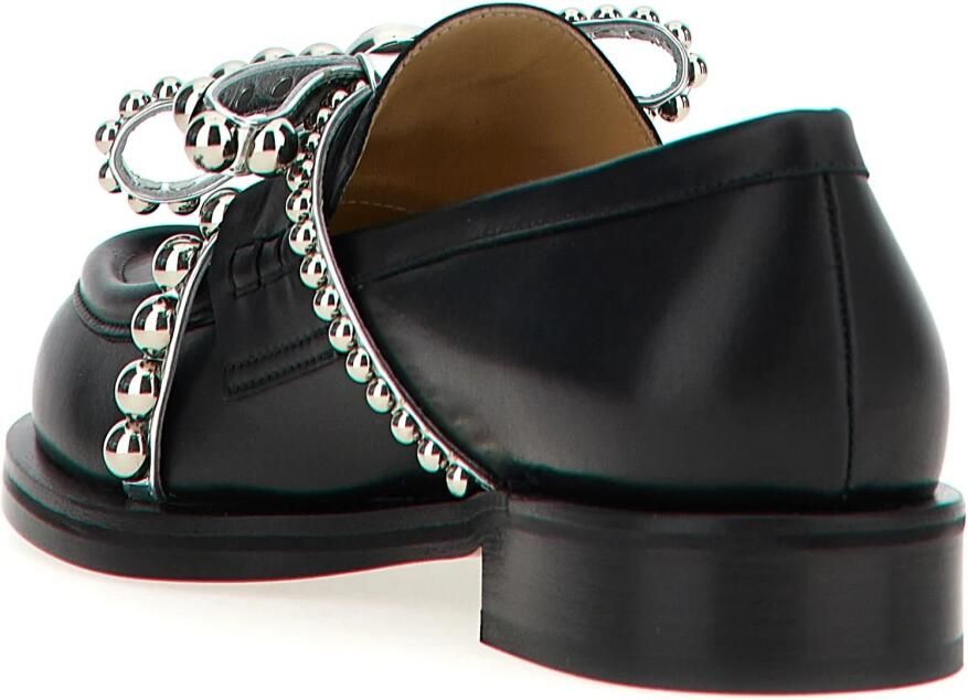 Mach&Mach 'Crystal Studs' Loafers in zwart - Foto 3