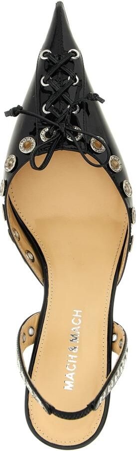 Mach&Mach Hoge hakken Crystalized Corset' Slingback in zwart - Foto 4