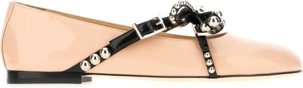 Mach & Mach Double Bow Patent Ballerinas