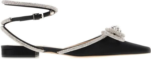Mach & Mach Double Bow Satin Ballerina
