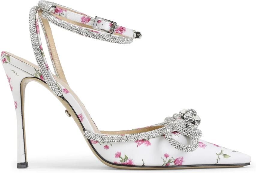 MACH & MACH Double Bow Satin High Heels