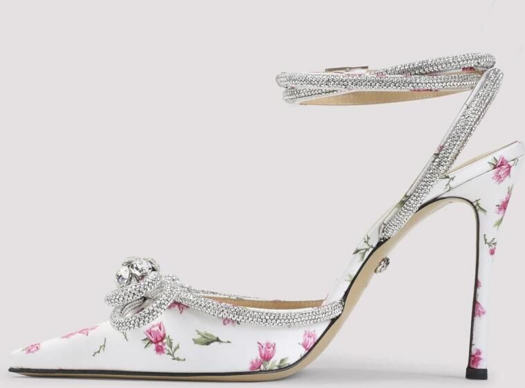 MACH & MACH Double Bow Satin High Heels - Foto 4