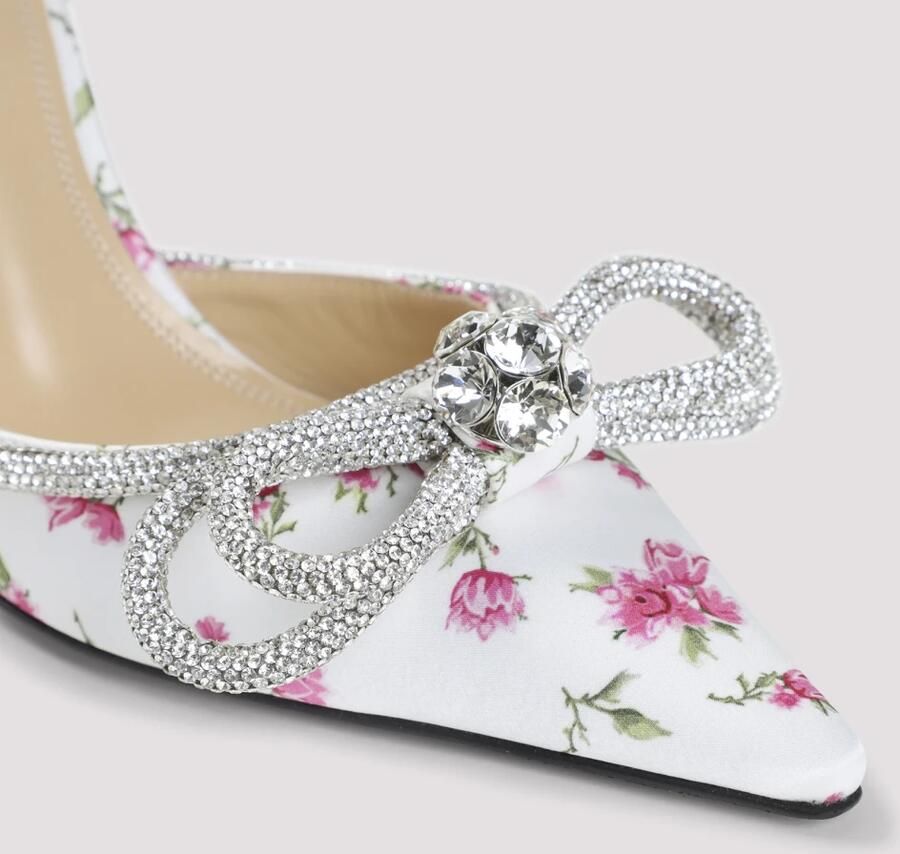 MACH & MACH Double Bow Satin High Heels - Foto 2