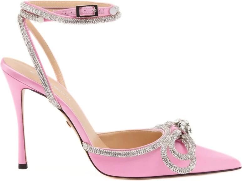 MACH & MACH Double Bow Satin Pumps