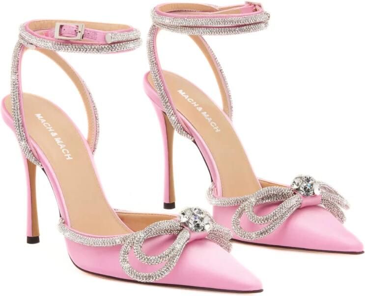 MACH & MACH Double Bow Satin Pumps - Foto 3