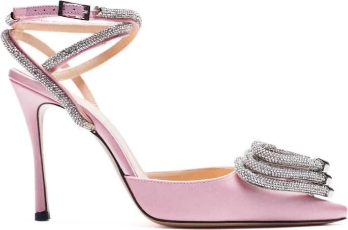 MACH & MACH Double Bow Satin Pumps