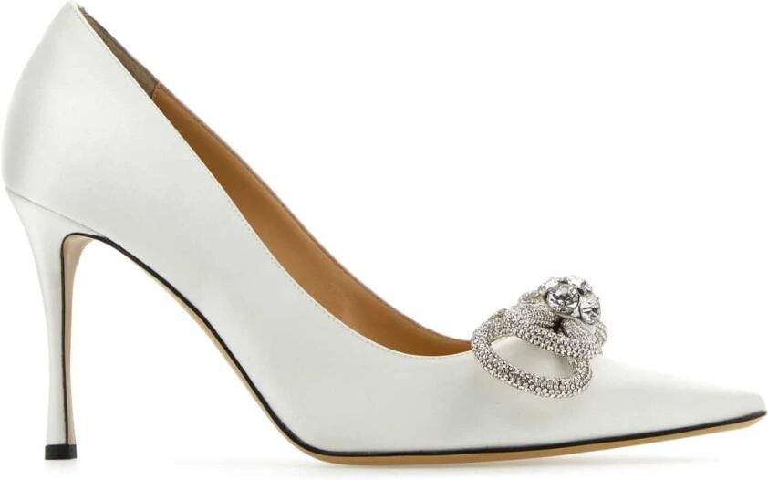 MACH & MACH Double Bow Satin Pumps
