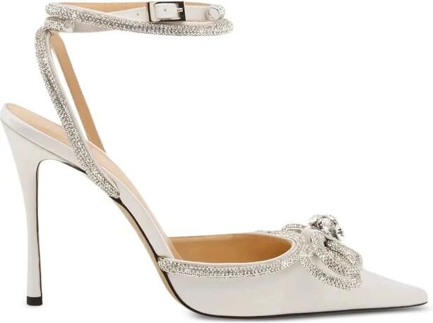 MACH & MACH Double Bow Satin Pumps