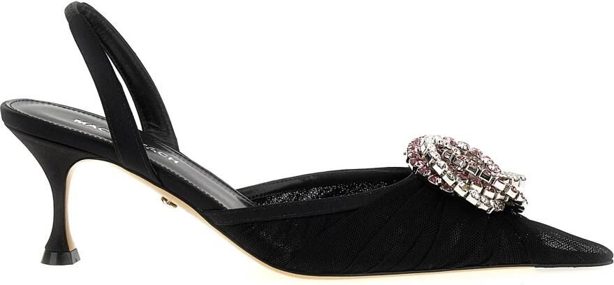 Mach&Mach Hoge hakken 'Galaxy' Slingback in zwart