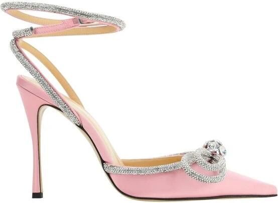 Mach & Mach Geometrische satijnen pumps met stilettohak