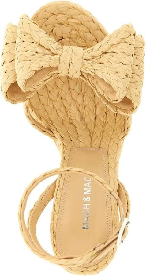 Mach & Mach Le Cadeau Gevlochten Raffia Sleehak Sandalen - Foto 2