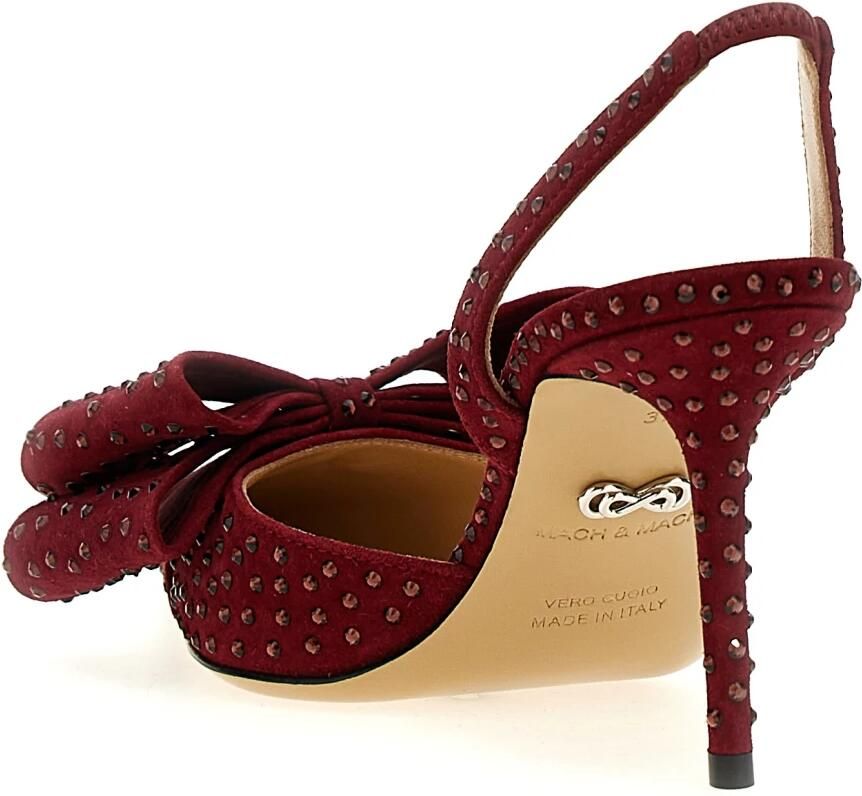 Mach&Mach Hoge hakken 'Le Cadeau' Slingback in rood - Foto 3